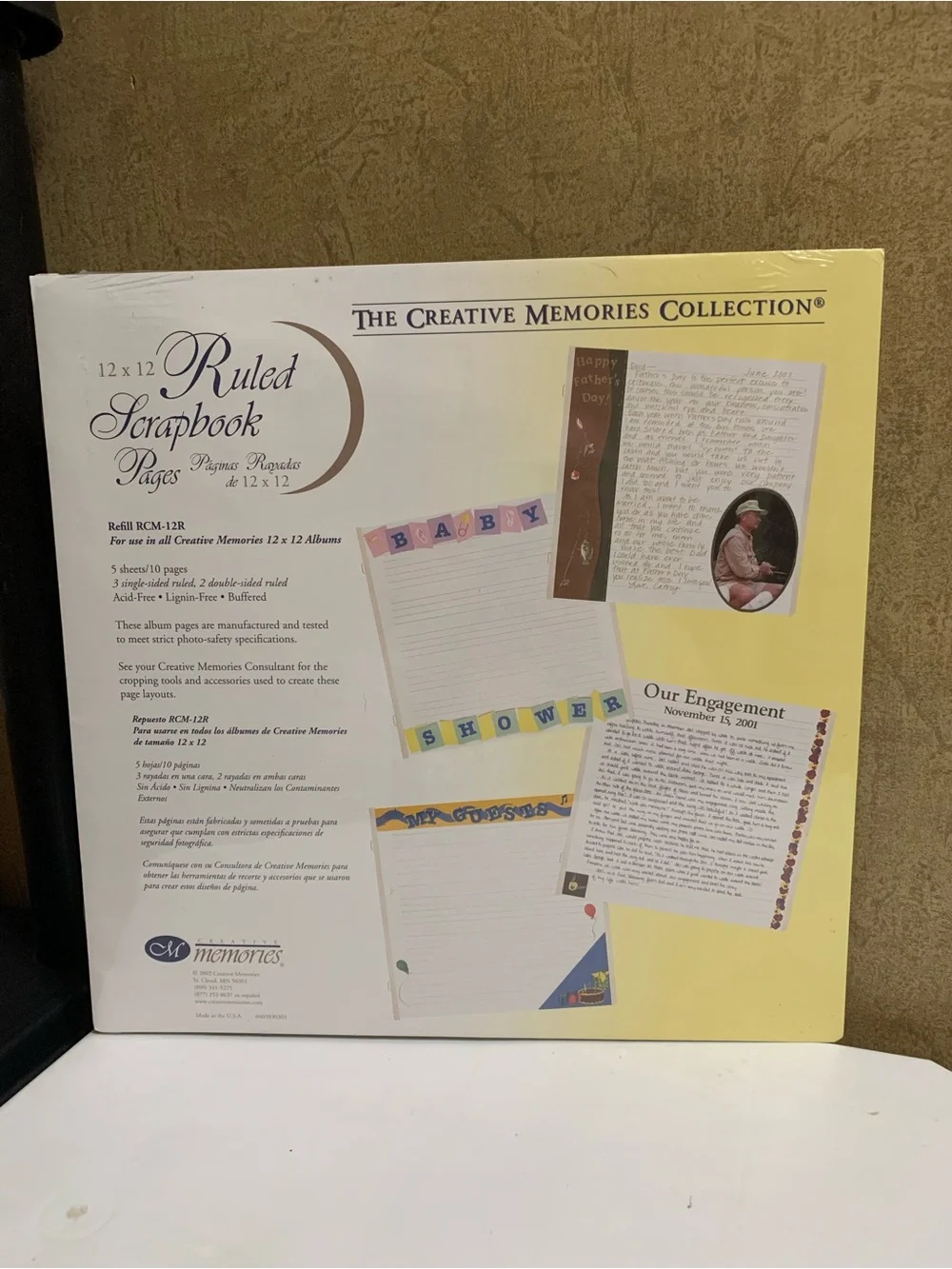 Creative Memories 12x12 Ruled Scrapbook Page Refills & Storylines Stencil NIP